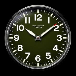 Olive aviator dial