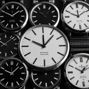 Monochrome ambient dial on wrist