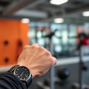 On wrist during training
